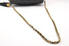 Authentic CHANEL Tassel Lamb Skin Chain Shoulder Bag Purse Black CC Junk 6654I