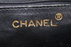 Authentic CHANEL Tassel Lamb Skin Chain Shoulder Bag Purse Black CC Junk 6654I