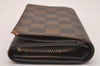 Authentic Louis Vuitton Damier Portefeuille Tresor Wallet Purse N61736 LV 6654J