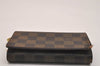 Authentic Louis Vuitton Damier Portefeuille Tresor Wallet Purse N61736 LV 6654J