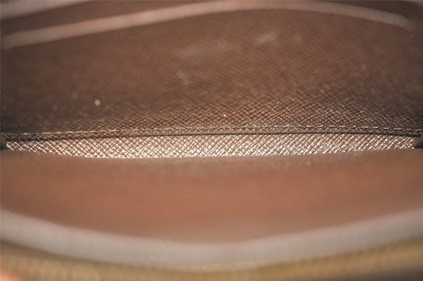 Authentic Louis Vuitton Damier Portefeuille Tresor Wallet Purse N61736 LV 6654J