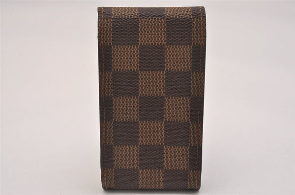 Authentic Louis Vuitton Damier Etui Cigarette Case N63024 LV 6655J