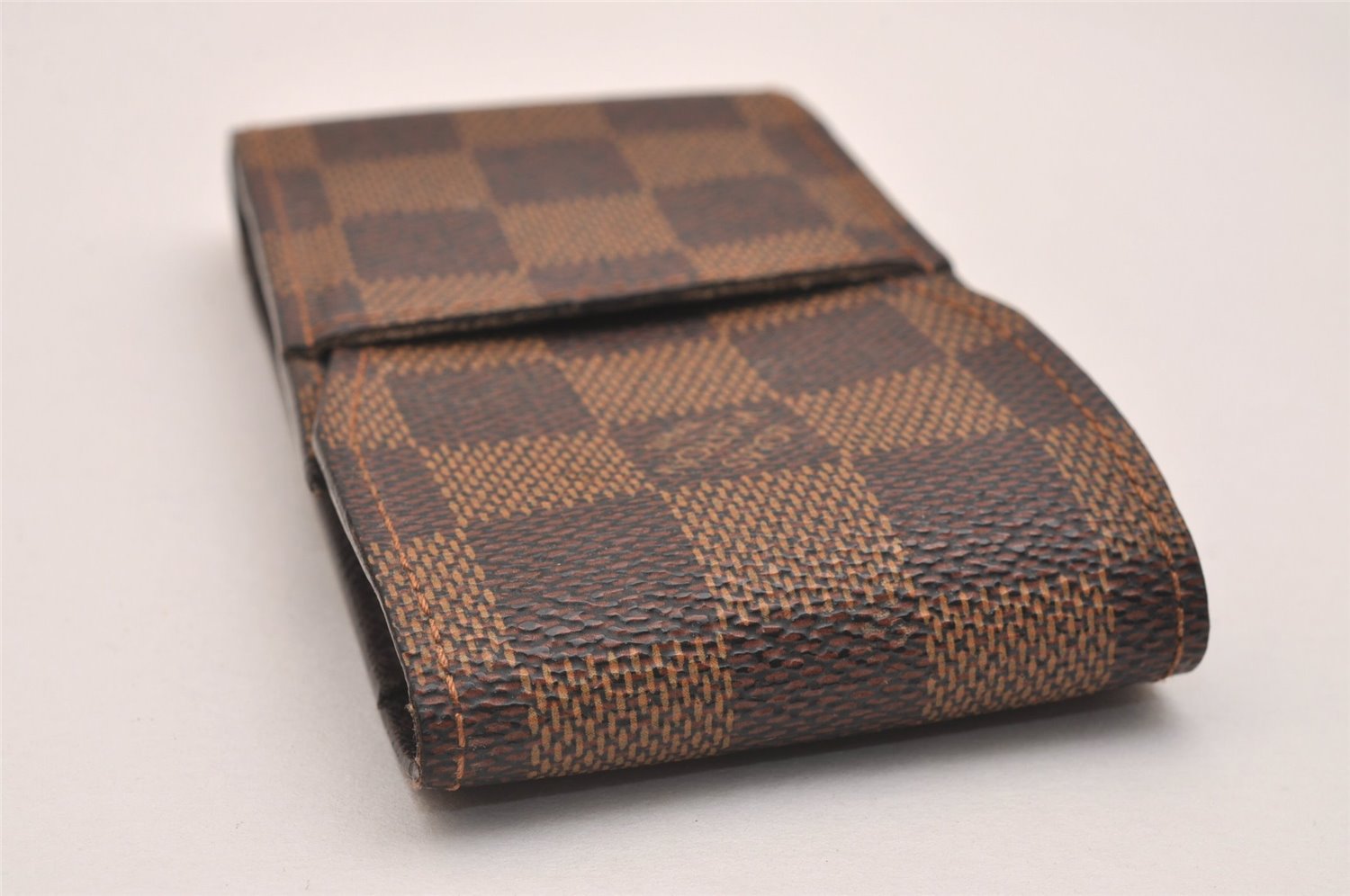 Authentic Louis Vuitton Damier Etui Cigarette Case N63024 LV 6655J