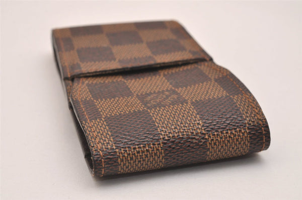 Authentic Louis Vuitton Damier Etui Cigarette Case N63024 LV 6655J