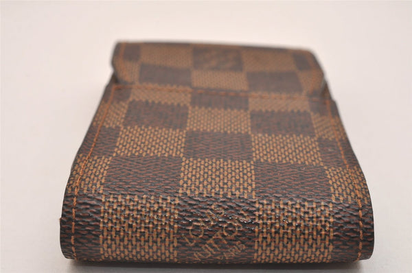 Authentic Louis Vuitton Damier Etui Cigarette Case N63024 LV 6655J