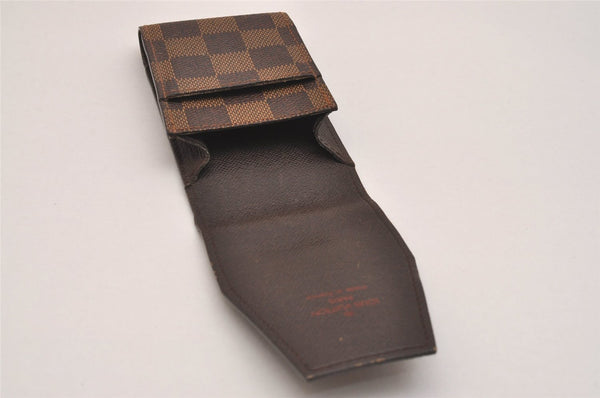 Authentic Louis Vuitton Damier Etui Cigarette Case N63024 LV 6655J