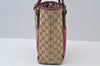 Authentic GUCCI Sherry Line Tote Bag GG Canvas Leather 162898 Beige 6656I