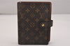 Authentic Louis Vuitton Monogram Agenda MM Notebook Cover R20004 LV 6656J