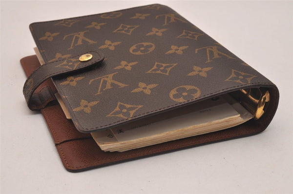 Authentic Louis Vuitton Monogram Agenda MM Notebook Cover R20004 LV 6656J