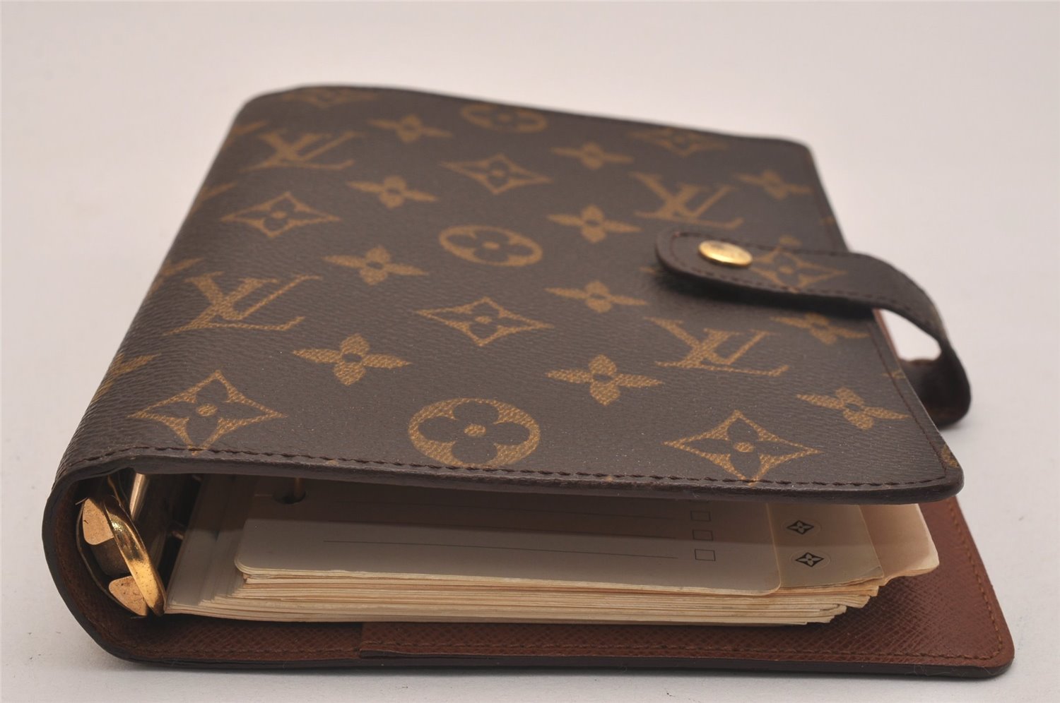 Authentic Louis Vuitton Monogram Agenda MM Notebook Cover R20004 LV 6656J