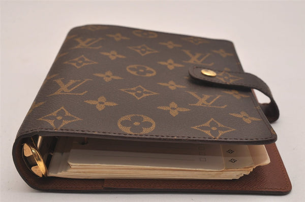 Authentic Louis Vuitton Monogram Agenda MM Notebook Cover R20004 LV 6656J