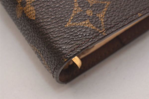 Authentic Louis Vuitton Monogram Agenda MM Notebook Cover R20004 LV 6656J