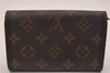 Auth Louis Vuitton Monogram Porte Monnaie Billets Tresor Wallet M61730 LV 6657J