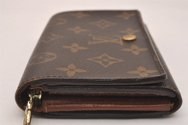 Auth Louis Vuitton Monogram Porte Monnaie Billets Tresor Wallet M61730 LV 6657J