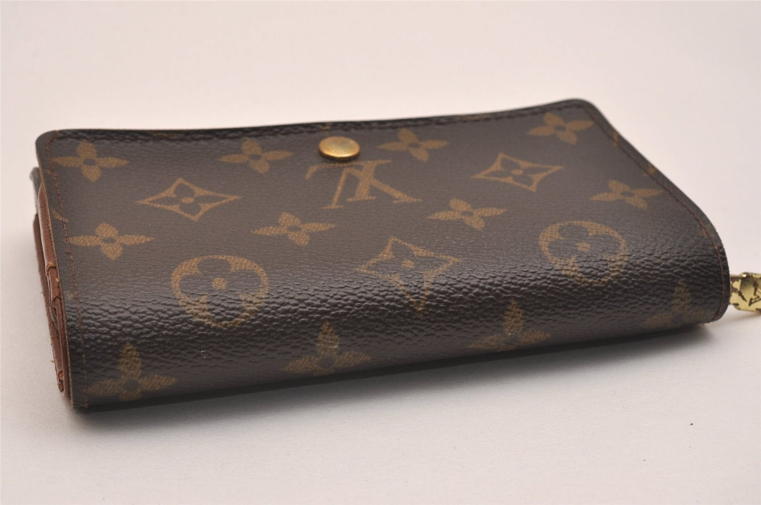 Auth Louis Vuitton Monogram Porte Monnaie Billets Tresor Wallet M61730 LV 6657J