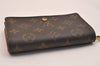 Auth Louis Vuitton Monogram Porte Monnaie Billets Tresor Wallet M61730 LV 6657J