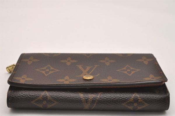 Auth Louis Vuitton Monogram Porte Monnaie Billets Tresor Wallet M61730 LV 6657J