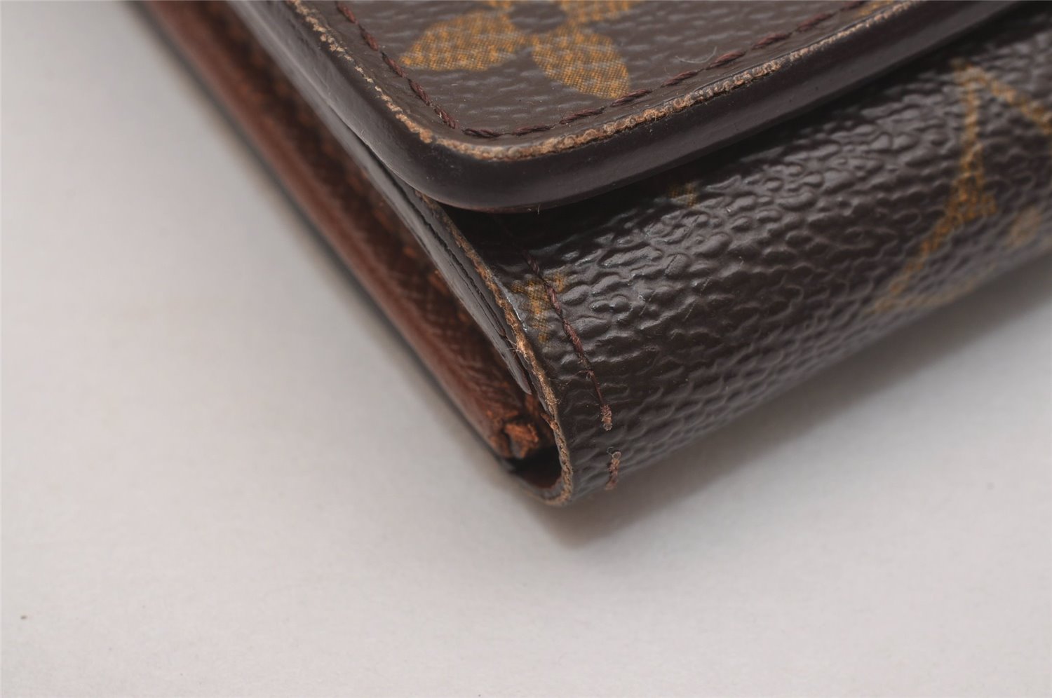 Auth Louis Vuitton Monogram Porte Monnaie Billets Tresor Wallet M61730 LV 6657J