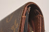Auth Louis Vuitton Monogram Porte Monnaie Billets Tresor Wallet M61730 LV 6657J
