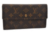 Authentic Louis Vuitton Monogram Porte Tresor International M61215 Wallet 6658J