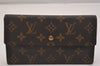 Authentic Louis Vuitton Monogram Porte Tresor International M61215 Wallet 6658J