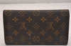 Authentic Louis Vuitton Monogram Porte Tresor International M61215 Wallet 6658J