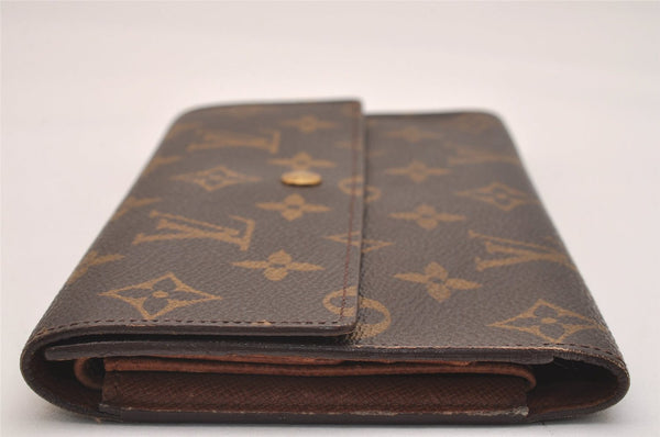 Authentic Louis Vuitton Monogram Porte Tresor International M61215 Wallet 6658J