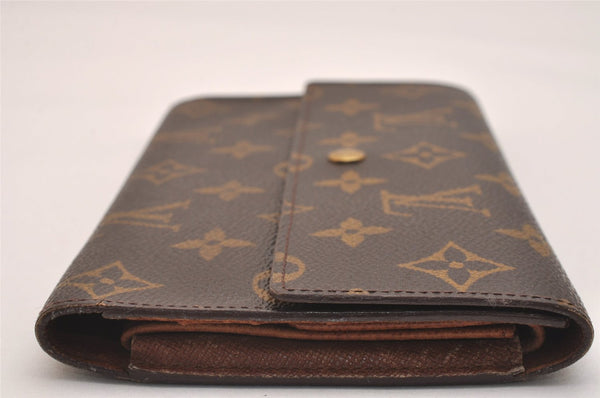 Authentic Louis Vuitton Monogram Porte Tresor International M61215 Wallet 6658J