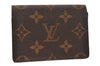 Auth Louis Vuitton Monogram Enveloppe Carte de Visite Card Case M62920 LV 6659J
