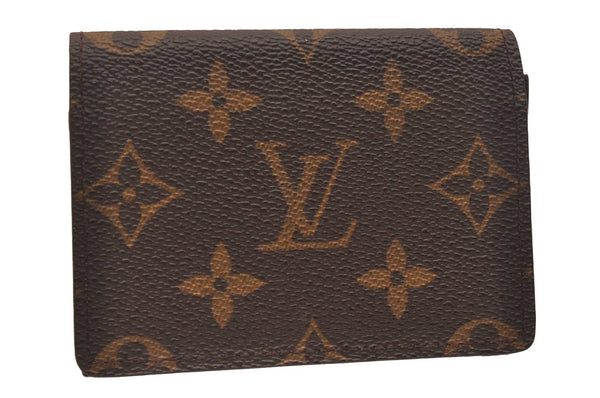 Auth Louis Vuitton Monogram Enveloppe Carte de Visite Card Case M62920 LV 6659J