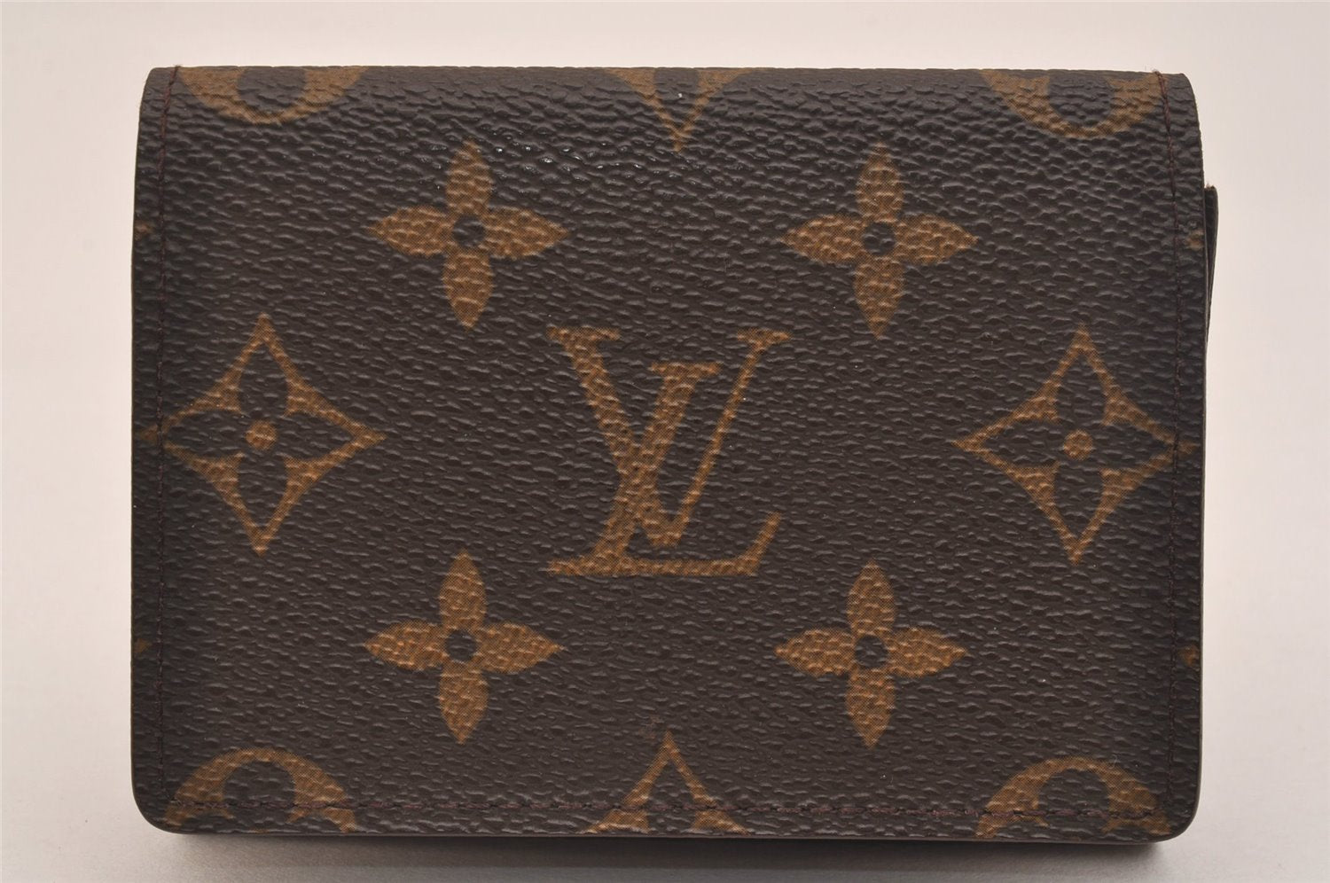 Auth Louis Vuitton Monogram Enveloppe Carte de Visite Card Case M62920 LV 6659J