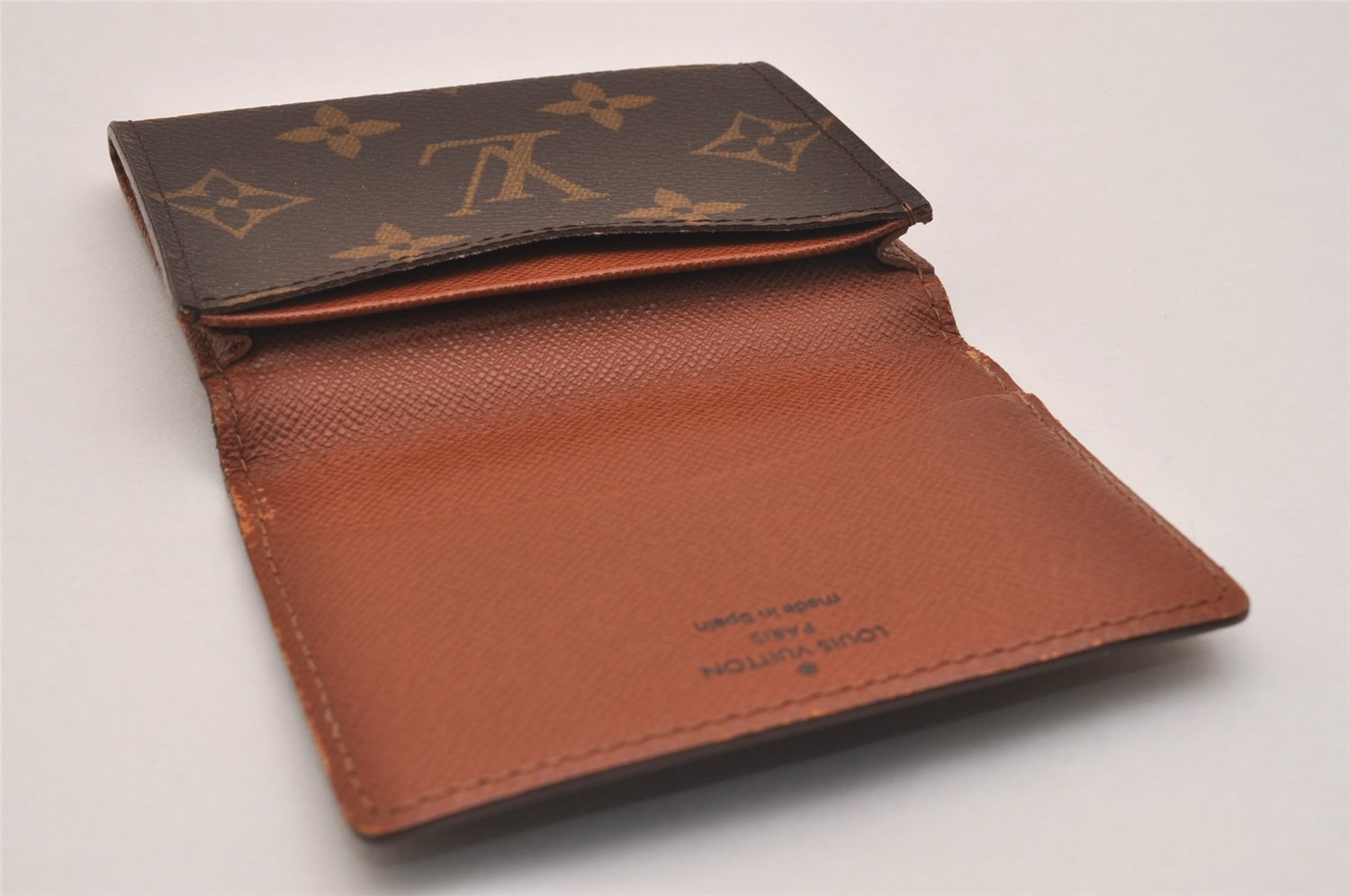Auth Louis Vuitton Monogram Enveloppe Carte de Visite Card Case M62920 LV 6659J