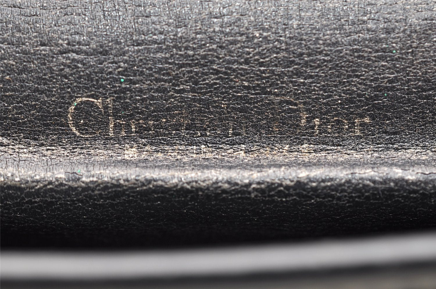 Authentic Christian Dior Trotter Chain Hand Bag Purse Canvas Leather Blue 6661I