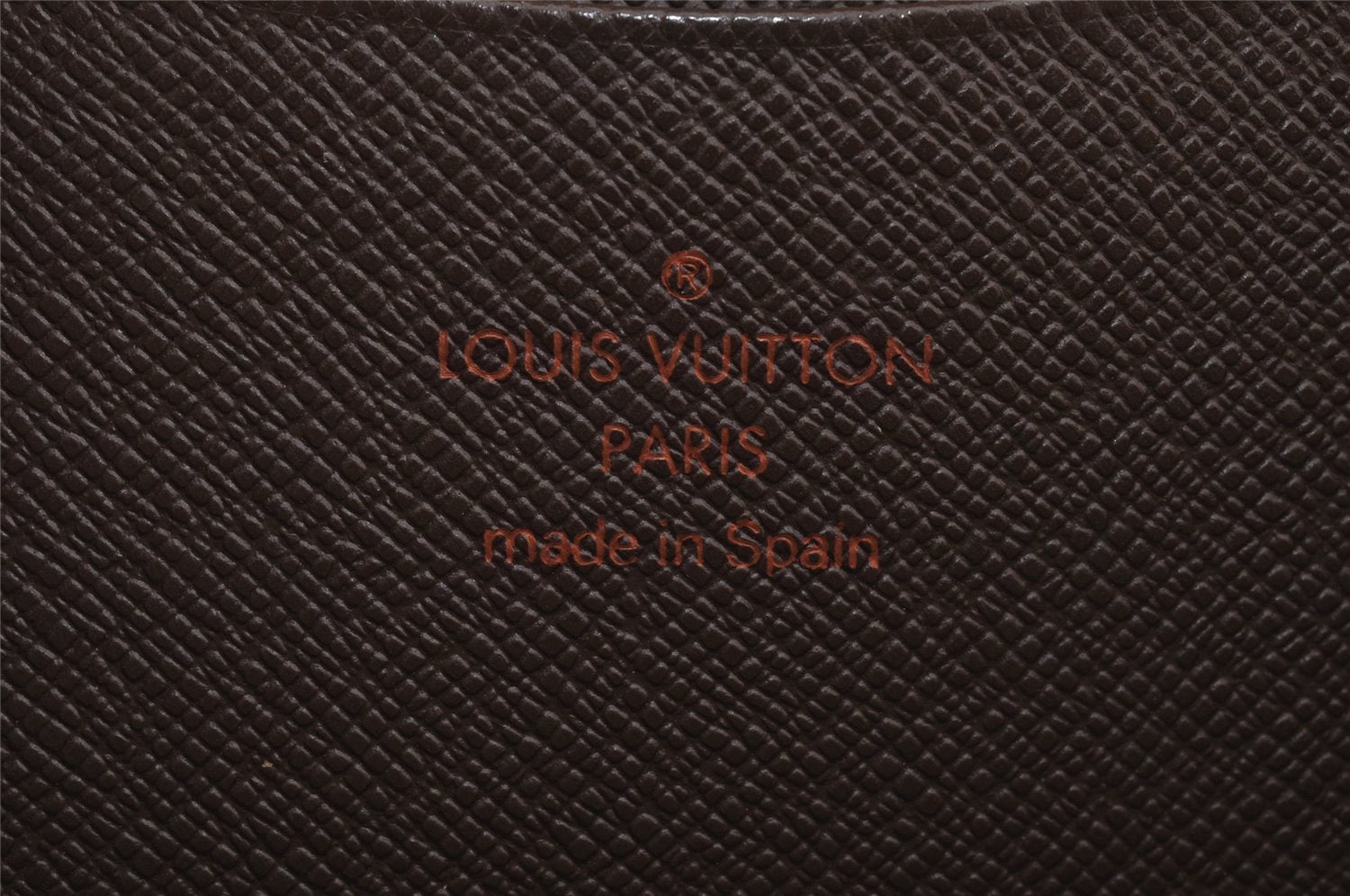 Authentic Louis Vuitton Damier Porte Monnaie Zip Purse Wallet N61728 LV 6661J