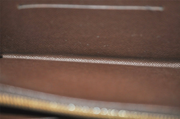 Authentic Louis Vuitton Damier Porte Monnaie Zip Purse Wallet N61728 LV 6661J
