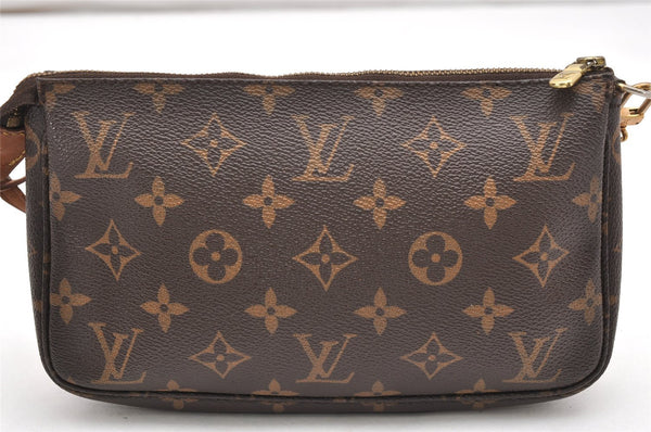 Authentic Louis Vuitton Monogram Pochette Accessoires Pouch M51980 LV 6661K