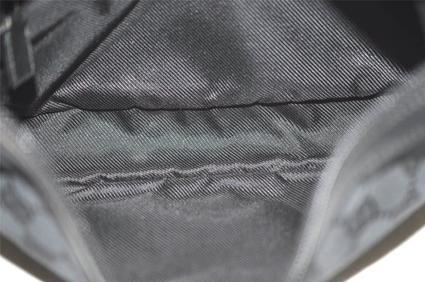 Authentic GUCCI Shoulder Cross Body Bag GG Canvas Leather 0190433 Black 6662I