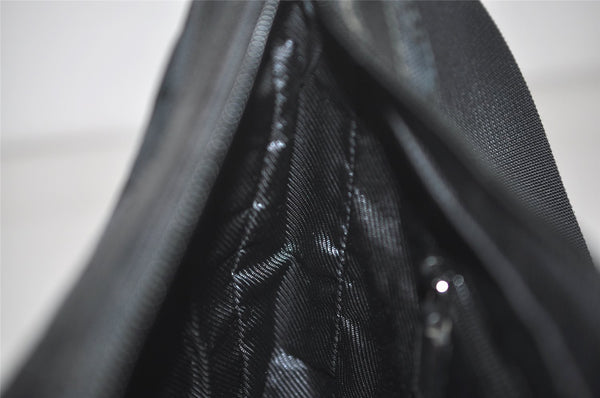 Authentic GUCCI Shoulder Cross Body Bag GG Canvas Leather 0190433 Black 6662I