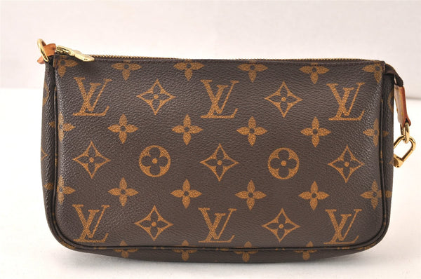 Authentic Louis Vuitton Monogram Pochette Accessoires Pouch M51980 LV 6663K