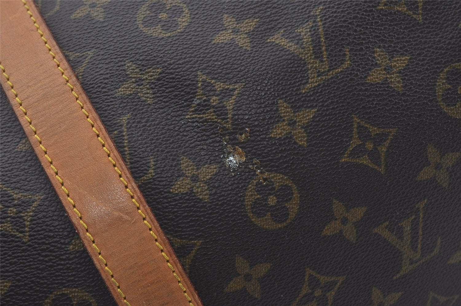 Authentic Louis Vuitton Monogram Keepall 55 Travel Boston Bag M41424 LV 6664I