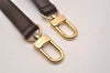 Authentic Louis Vuitton Leather Shoulder Strap Brown 40.9-47.6" LV 6664J