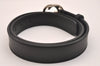 Authentic GUCCI Interlocking G Belt Leather Size 80cm 31.5" 114874 Black 6665J