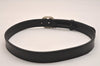 Authentic GUCCI Interlocking G Belt Leather Size 80cm 31.5" 114874 Black 6665J