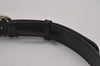 Authentic GUCCI Interlocking G Belt Leather Size 80cm 31.5" 114874 Black 6665J