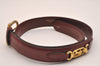 Authentic CELINE Horse Carriage Belt Leather Size 60cm 23.6" Bordeaux 6666J