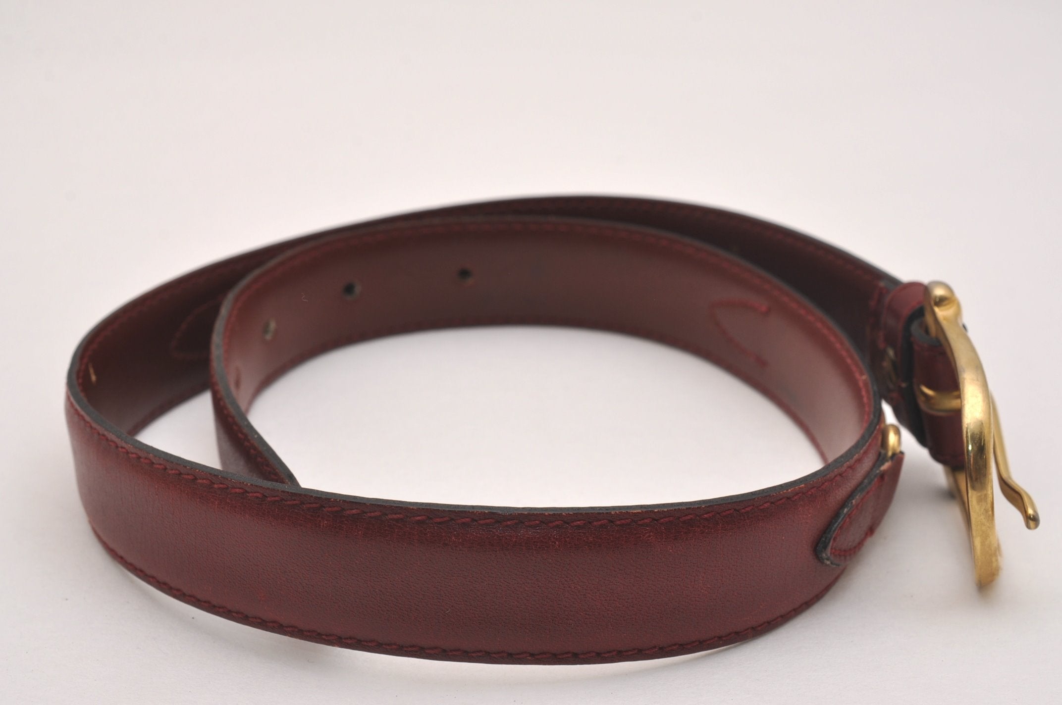 Authentic CELINE Horse Carriage Belt Leather Size 60cm 23.6