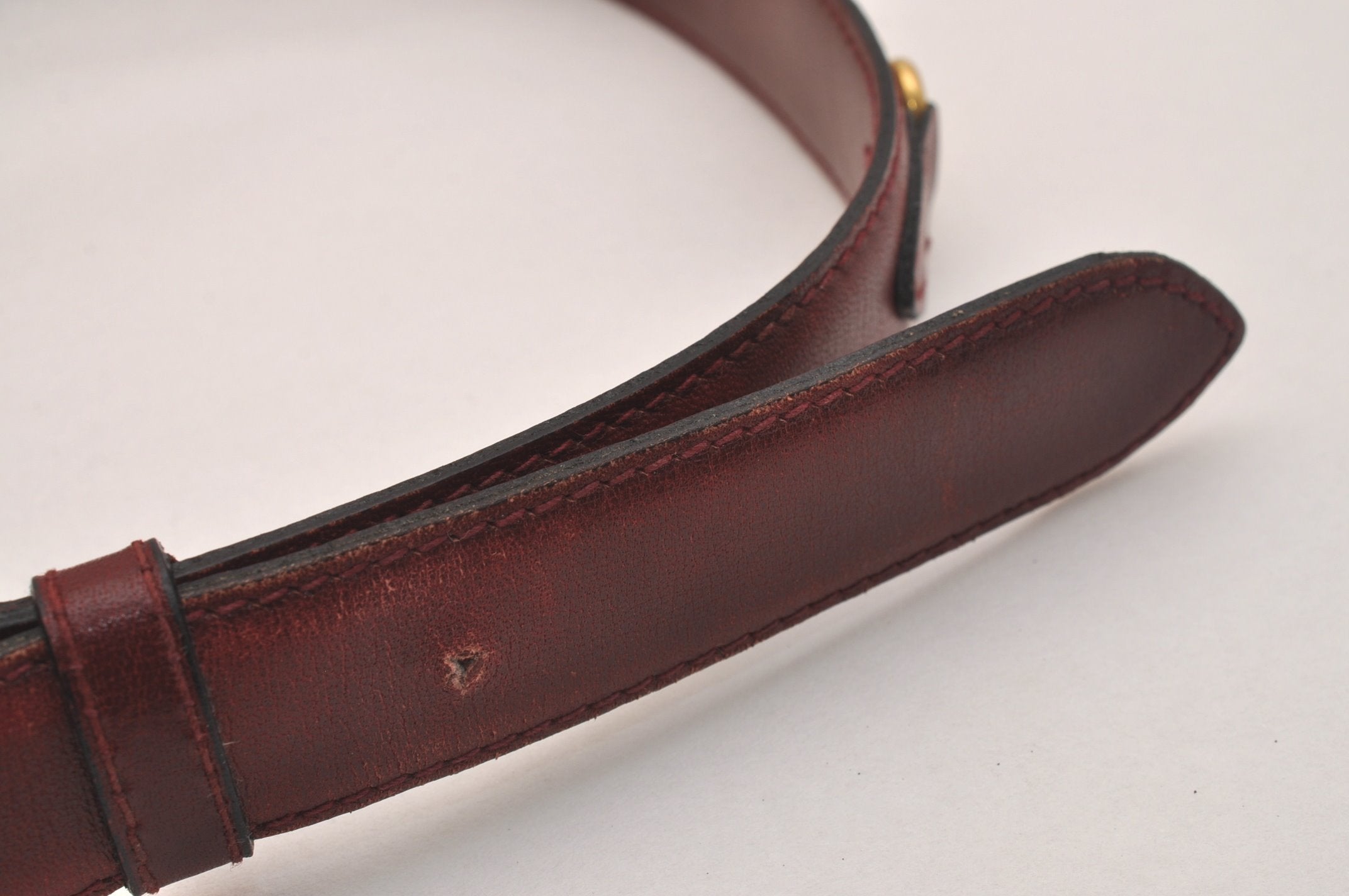 Authentic CELINE Horse Carriage Belt Leather Size 60cm 23.6