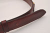 Authentic CELINE Horse Carriage Belt Leather Size 60cm 23.6" Bordeaux 6666J