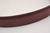 Authentic CELINE Horse Carriage Belt Leather Size 60cm 23.6" Bordeaux 6666J
