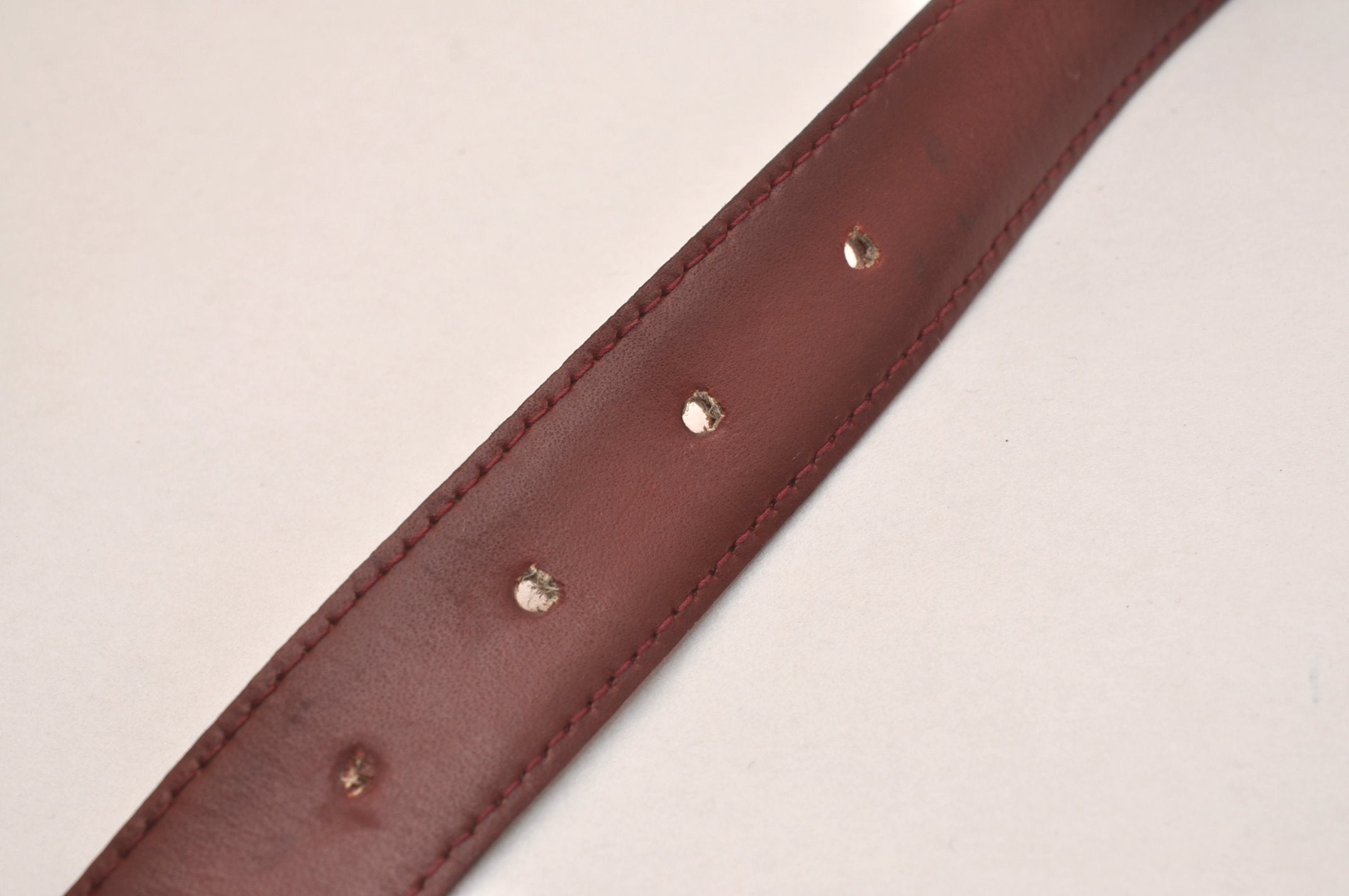 Authentic CELINE Horse Carriage Belt Leather Size 60cm 23.6